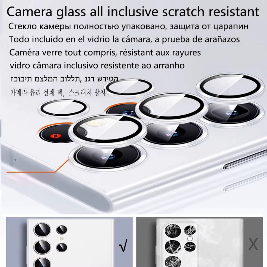 Samsung Magnetische Metallic Schutzhülle mit MagSafe Kompatibilität und Kameraschutz für Galaxy S25 Ultra S24 S23 S22 S21 Plus FE in Transparent und Purple - Bild 2