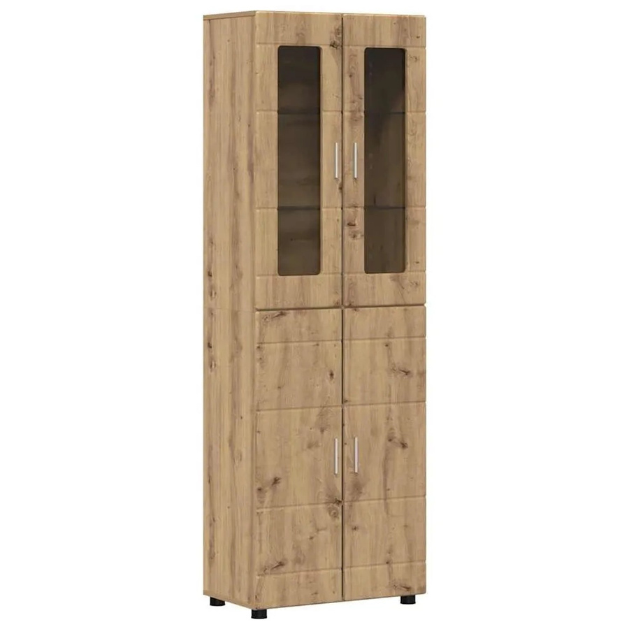 vidaXL Highboard FLORIN in Artisan-Eiche, modern und matt, B/T/H: 60 x 35 x 182 cm - Bild 2