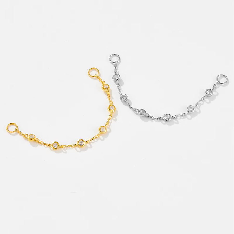 ANDYWEN Ohrring, 925 Sterling Silber, Zirkon CZ, Unisex - Bild 1