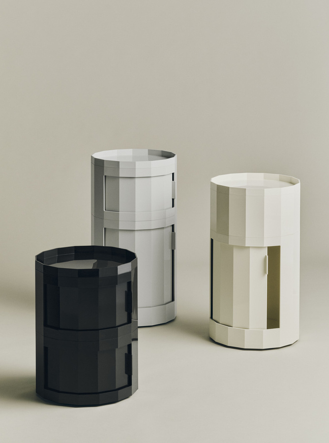 HAY Facet Cabinet in Grau aus recyceltem ABS - Bild 1