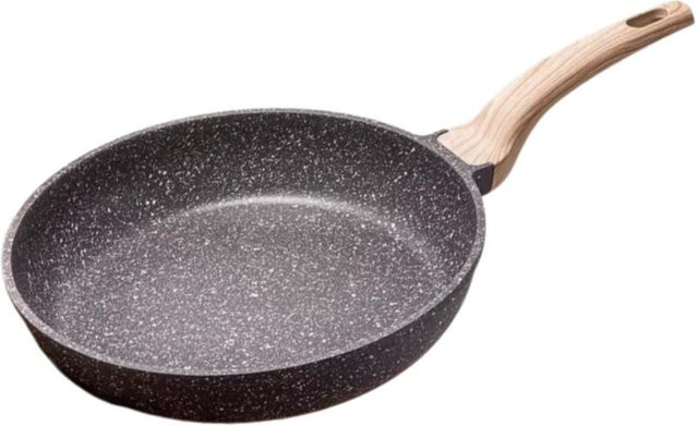 Carote Antihaftpfanne aus Keramik mit flachem Boden, Steakpfanne für Induktionsherd, Farbe: Grau, Durchmesser: 28 cm - Bild 1