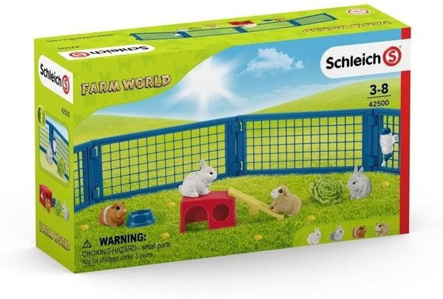 Schleich Farm World Zuhause für Kaninchen und Meerschweinchen Spielset aus Kunststoff - Bild 3