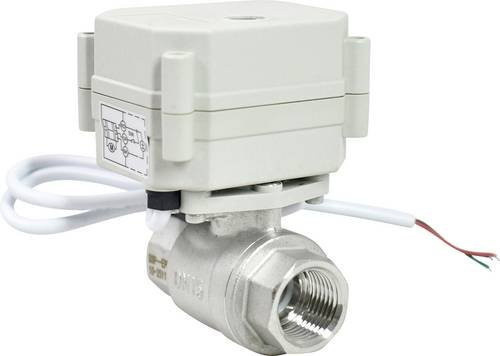 TRU COMPONENTS Bistabiler Kugelhahn TC-A20-T15-S2-C/9-24VDC in Grau, 0 bis 10 bar - Bild 1