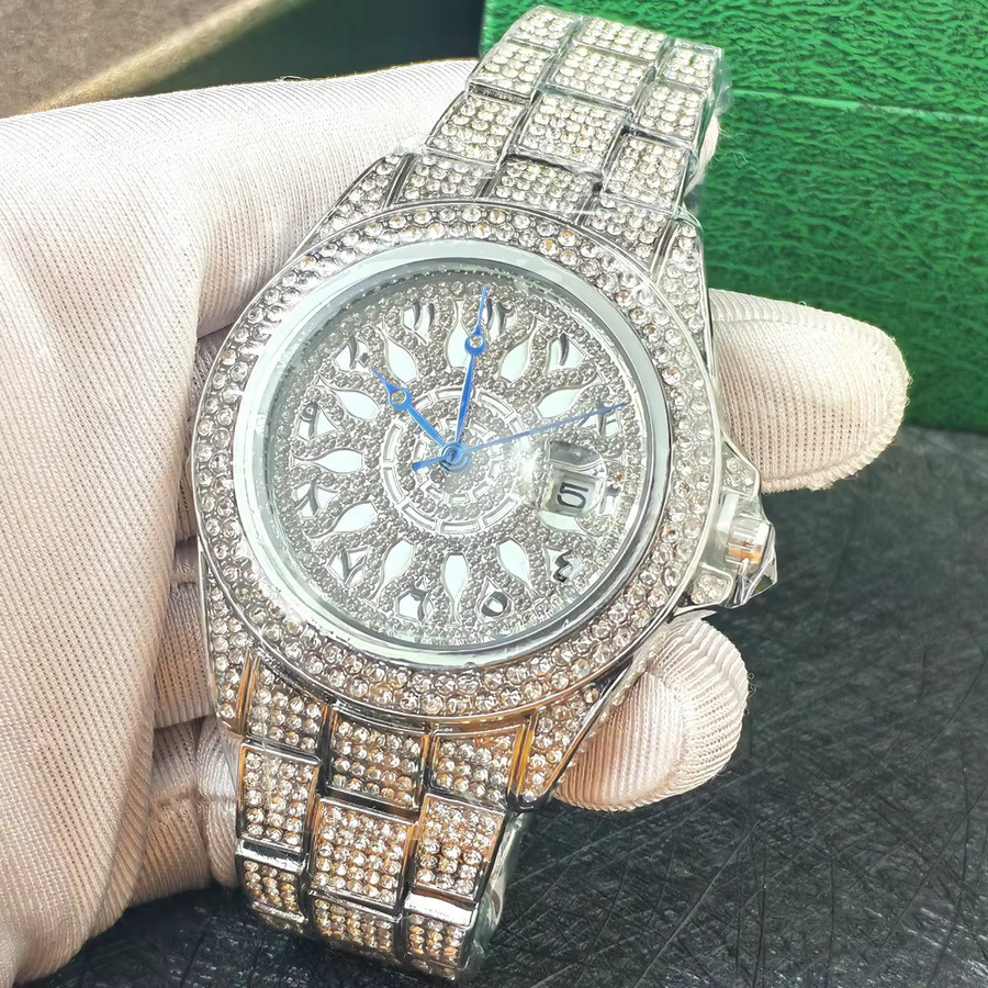 STARPERISH Armbanduhr, Quarz, Gold, Diamantbesetzt, Herren, Edelstahl - Bild 2