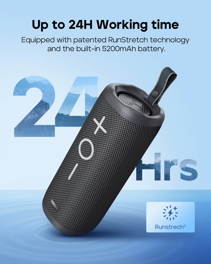 Tribit StormBox 2 Tragbarer Bluetooth-Lautsprecher, 34W Leistung, IPX7 Wasserdicht, Schwarz, 24 Stunden Spielzeit - Bild 2