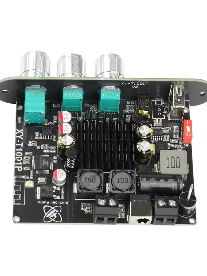 Gaqqee XY-T1001P TWS Bluetooth Digitaler Audio-Verstärker Mono 100W TPA3116D2 Soundverstärker AMP-Modul mit App-Steuerung in Schwarz - Bild 4