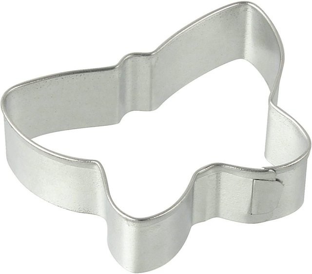 Zenker Ausstecher Schmetterling aus Metall, Farbe: Silber, Breite: 6,5 cm, Höhe: 8,7 cm - Bild 1
