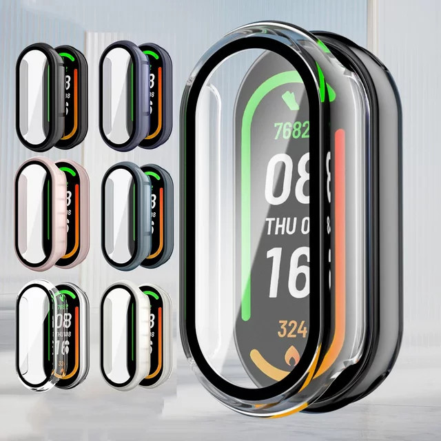 Xiaomi Schutzhülle und gehärtetes Glas für Mi Band 10 9, Schwarz, NFC - Bild 1
