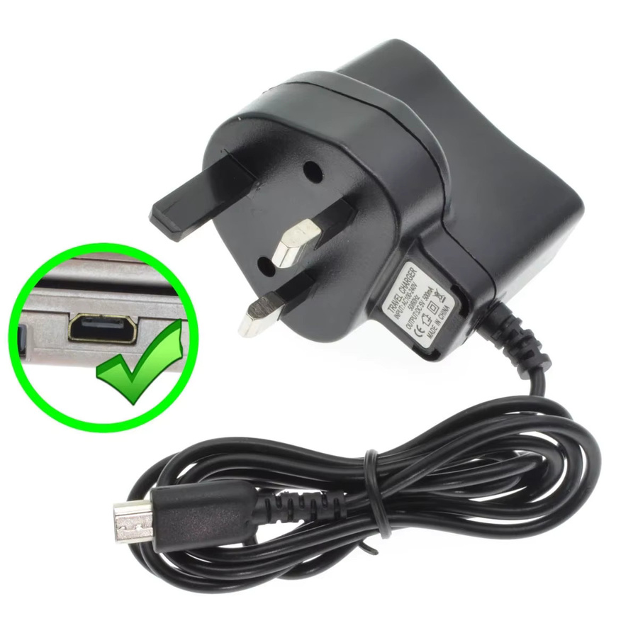 Reise-Netzadapter Set für Nintendo DS Lite und NDSL mit US UK EU Steckern - Bild 2
