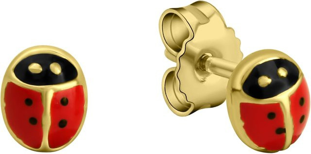 Zeeme Ohrringe 333 Gold, Motiv Marienkäfer, Kinder - Bild 1