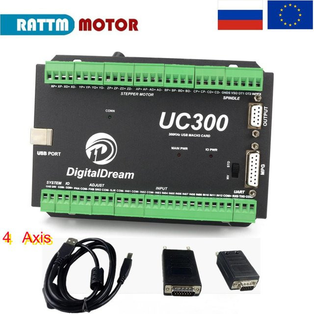 NVUM USB Mach3 CNC Controller UC300 Motion Control Karte für 3/4/5/6 Achsen, Schwarz - Bild 1