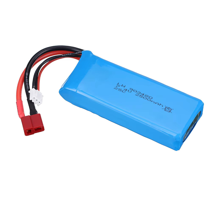 MJX LiPo Akku 7,4 V 2500 mAh für MJX Hyper Go H16H H16E 16207 16208 16209 16210 1/16 RC Lkw Racing Auto Ersatzteil - Bild 3