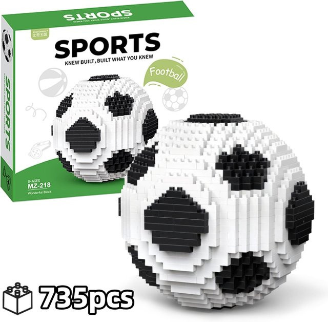 FUNXINEE Technisches Fußball-Mikroblock-Set, 735 Teile, ab 8 Jahren - Bild 1