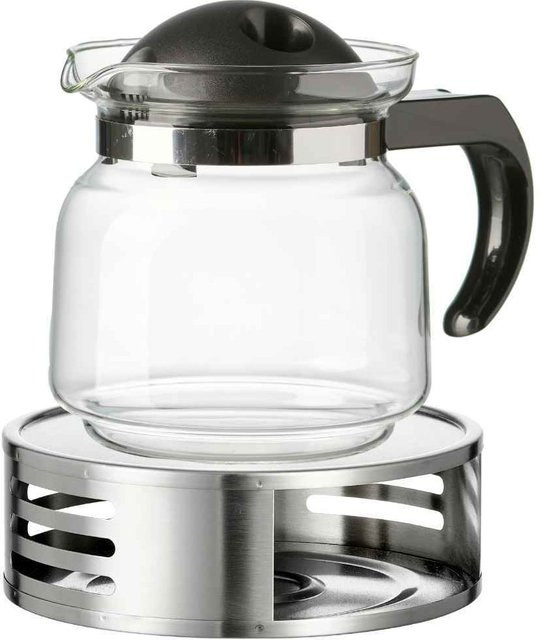 Ritzenhoff & Breker Teekanne Ravenna mit Infuser und Untersetzer, Glas transparent, 2er Set, 800 ml - Bild 1