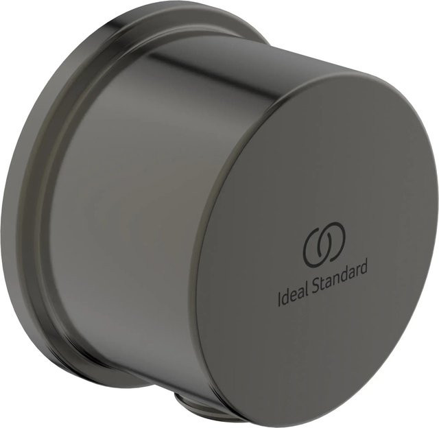 Ideal Standard Brauseschlauchanschluss Idealrain Atelier rund in Magnetic Grey aus Messing - Bild 1