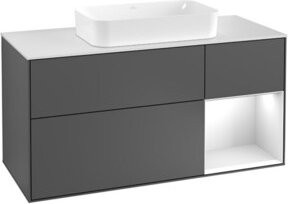 V&B Finion Waschtischunterschrank mit Wandbeleuchtung, Breite: 120 cm, Tiefe: 50,1 cm, Höhe: 50,1 cm, lackiert - Bild 1