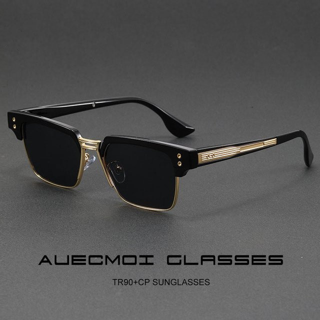 TOYEARN Sonnenbrille, Metall, Vollrand, Schwarz, Unisex - Bild 1