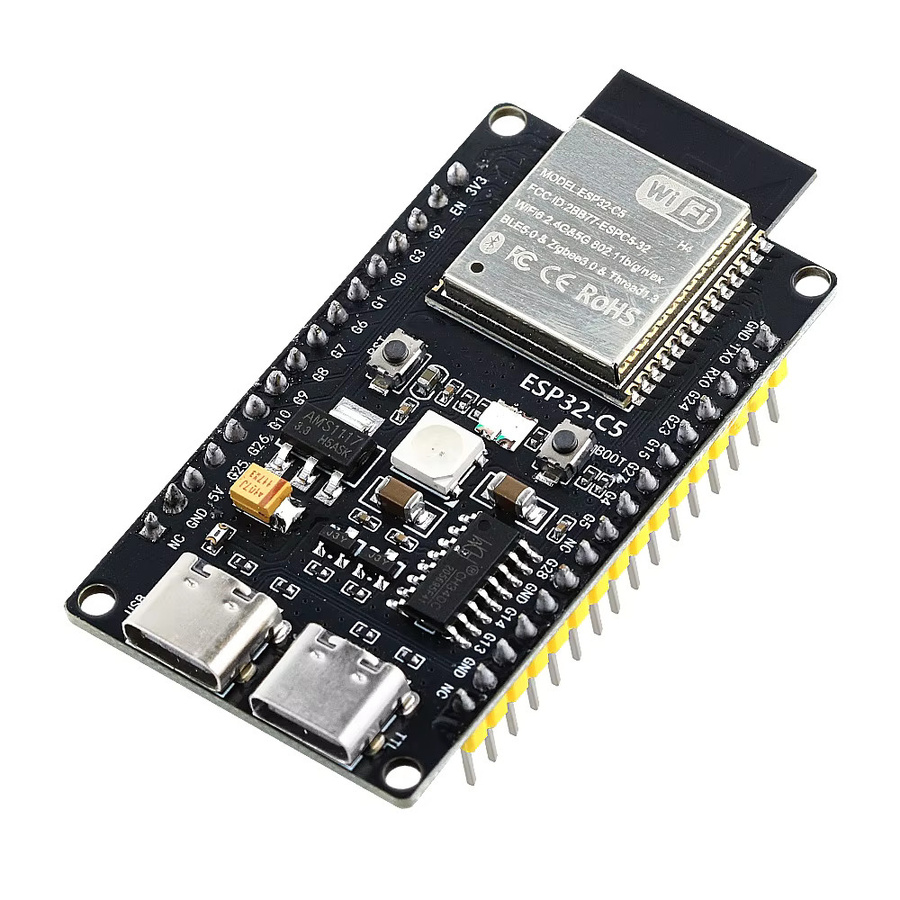 ESP32-C5 Entwicklungsboard mit WiFi 6 und Bluetooth in Schwarz - Bild 2