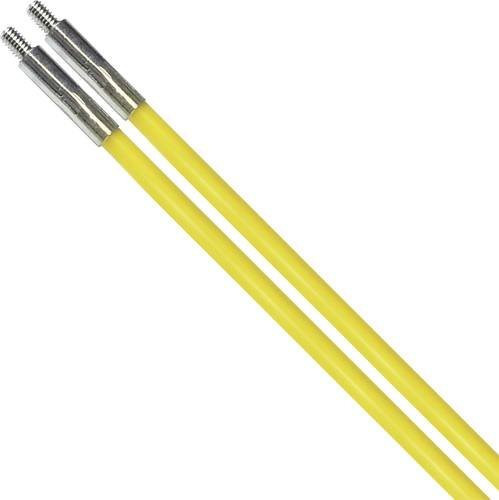 MightyRod PRO Kabeleinziehstange aus Stahl in Gelb, 2 Stück, Länge: 1 m, Durchmesser: 6 mm - Bild 1