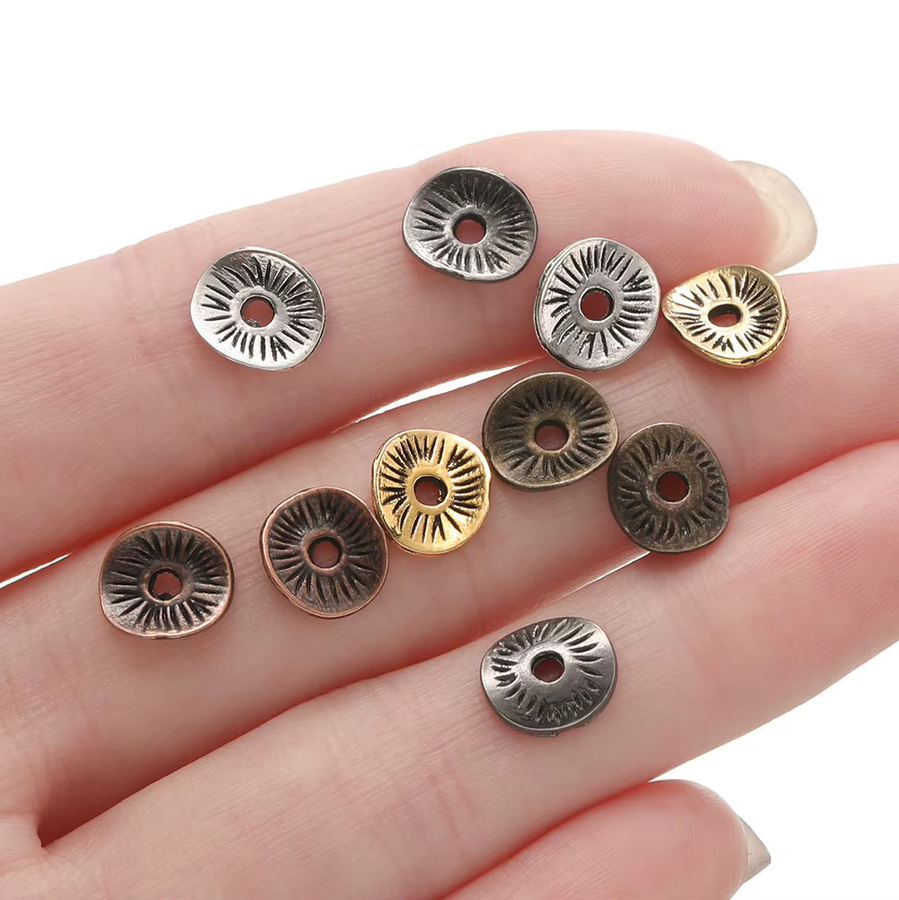 AGCFABS Abstandsperlen, Legierung, antike Bronze, rund, gebogen, 7,5 x 8,5 mm, Unisex - Bild 4