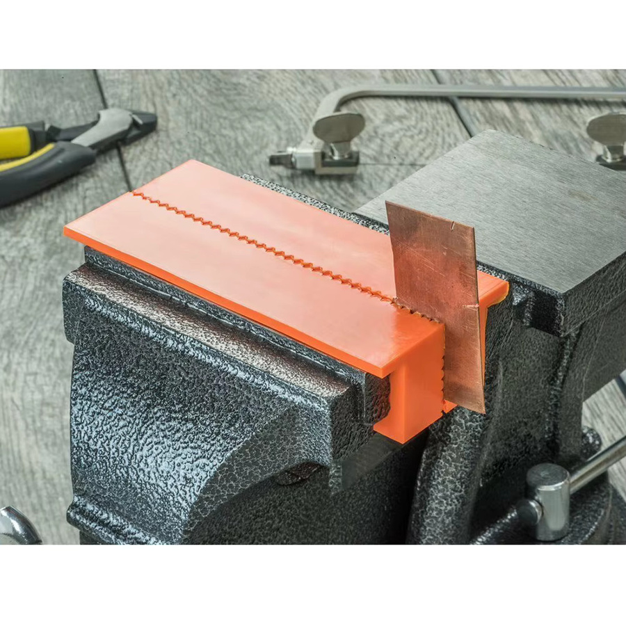 DAZZLEEX 2er Set Magnetische Weiche Schraubstock Backen Pads in Orange für 4, 5 oder 6 Zoll Universal Schutzabdeckungen für Metall und Werkzeuge - Bild 5