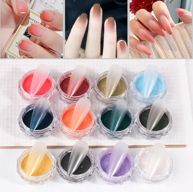 SWEET TREND Nagelpuder-Set, 12 Farben, Glänzend, Unisex - Bild 1