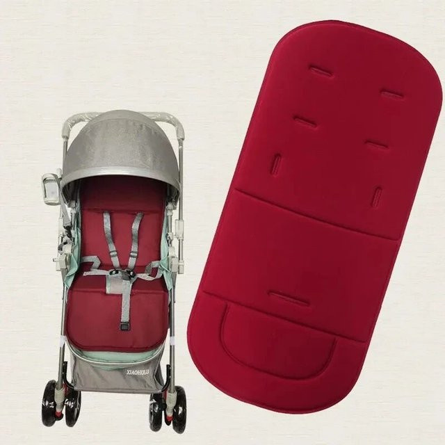 Weiches Kinderwagen-Sitzkissen in Grau für Kinderwagen, Auto und Hochstuhl - Bild 1