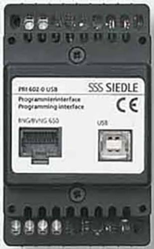 Siedle Interface mit USB PRI 602-01 in Schwarz mit USB-C und Ethernet/LAN, B/H/T: 53,5 x 89 x 60 mm - Bild 2