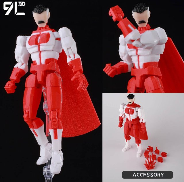 9L3D Superhelden Unbesiegbar Anime Mehrgelenkige Formwandler Actionfiguren, ab 14 Jahren - Bild 1