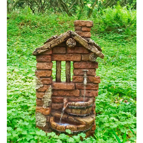 Garden Pleasure Gartenbrunnen Hera Quellsteine in brauner Steinoptik aus Polyresin und Fiberglas - Bild 2