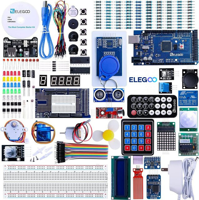 ELEGOO Mega R3 Ultimate Starter Kit DIY Elektronik-Bausatz mit Tutorial für Arduino IDE, Multicolor - Bild 1