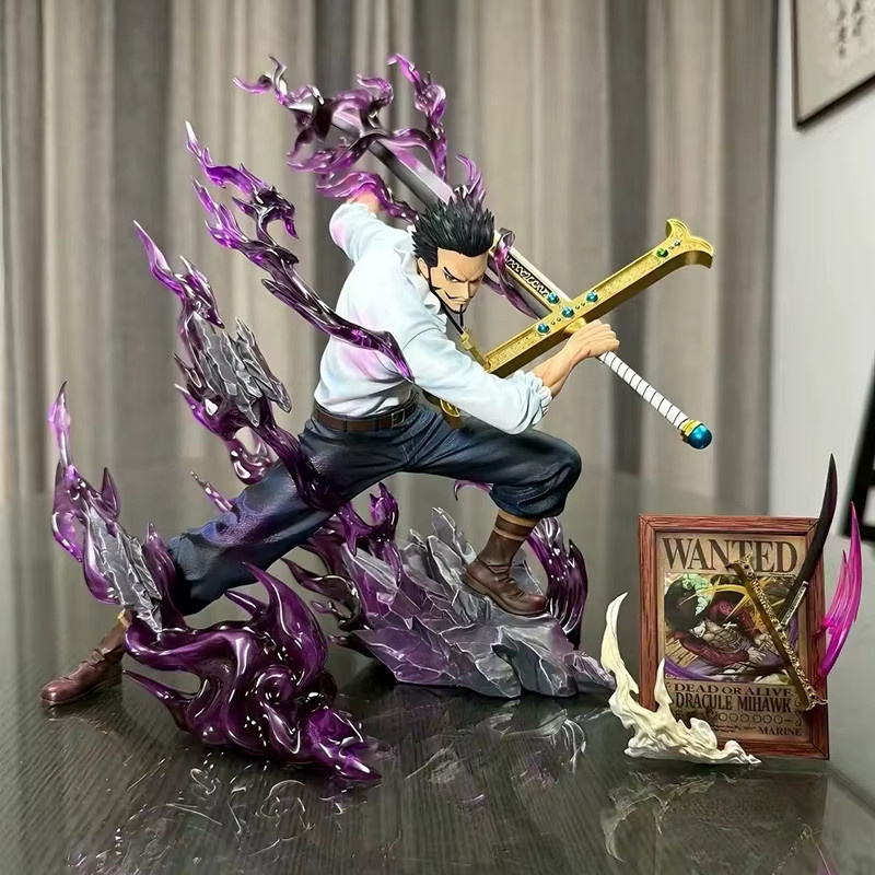 Bandai One Piece Dracule Mihawk Figur, Anime Figuren, 30cm, Kunststoff - Bild 2