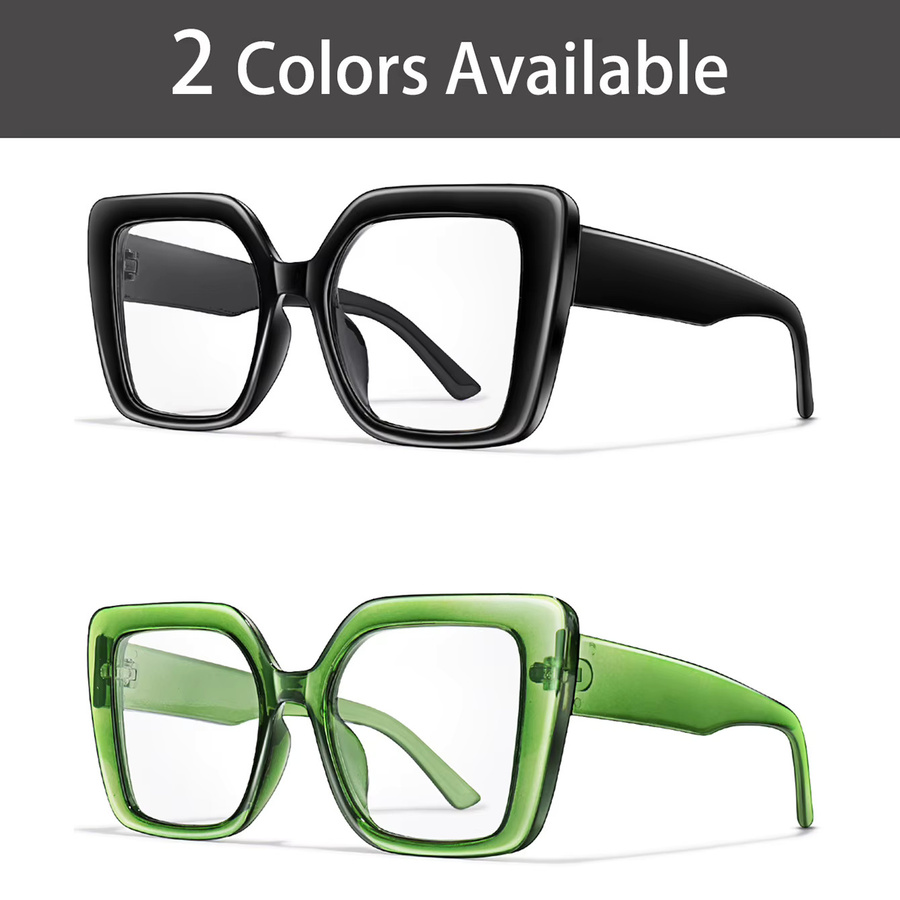 POAT Lesebrille, rechteckig, Vollrand, Kunststoff, multicolor, Herren - Bild 4
