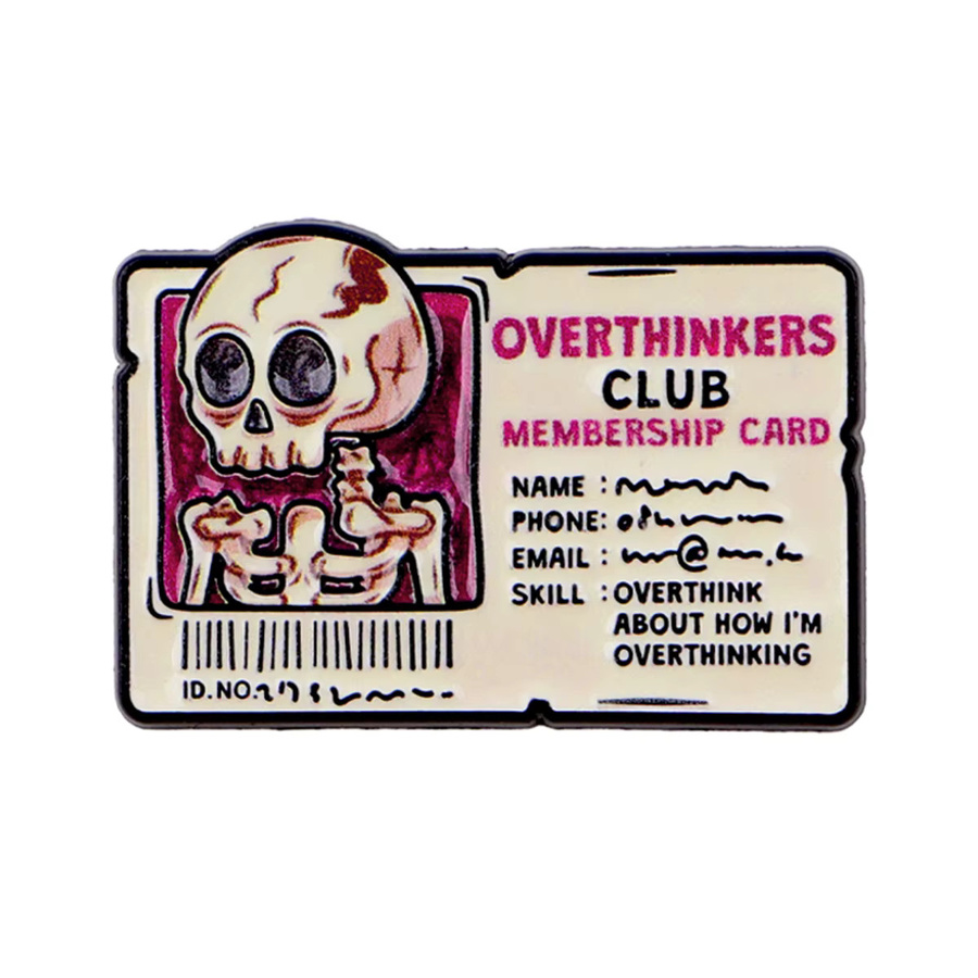 OVERTHINKERS CLUB Emaille-Anstecknadel, Bunt, Damen - Bild 2