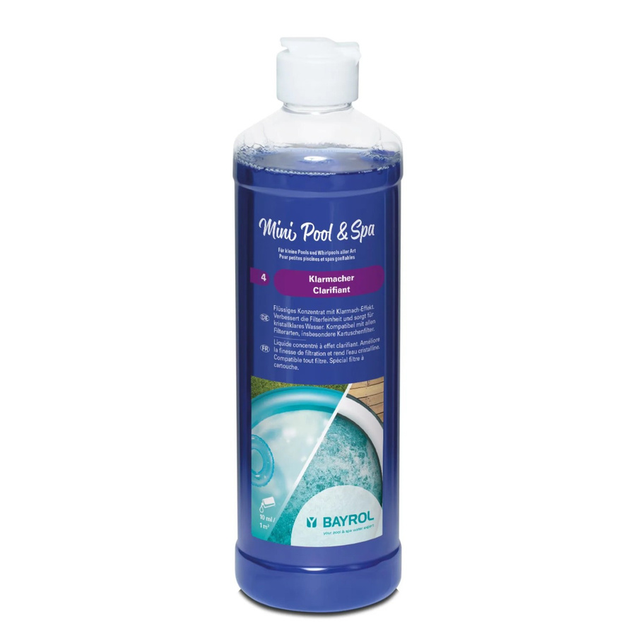 Bayrol Mini Pool & Spa Klarmacher flüssiger Flockmittel zur Wasserklärung für kleine Pools und Whirlpools mit Kartuschenfilter, 0,5 l - Bild 2