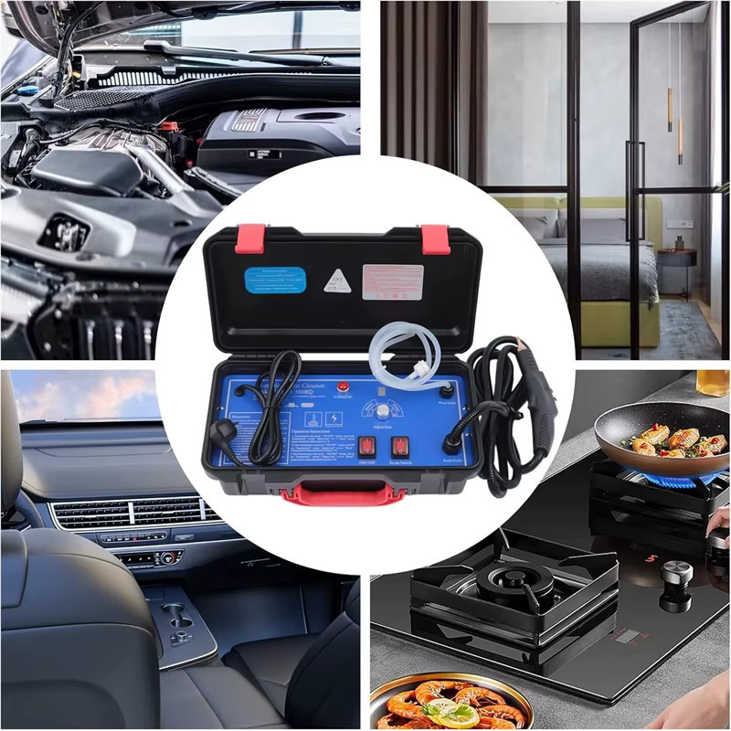 BALASHOV Handheld Dampfreiniger in Blau mit 2500 W Leistung für Küche, Klimaanlage und Auto - Bild 3