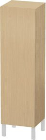 Duravit L-Cube individual Halbhochschrank Eiche natur mit Glastür links, H x B x T: 132,0 x 90,1 x 20,0 cm - Bild 1