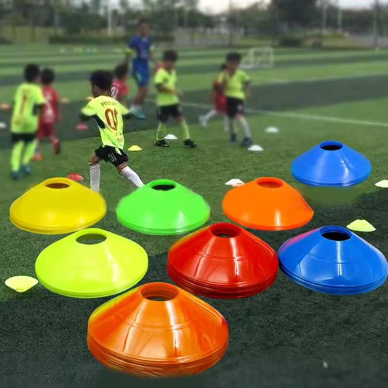 GUEN Fußball-Scheibenkegel-Set, 10-teiliges Set, Agility-Trainingsscheiben, Markierungskegel - Bild 2