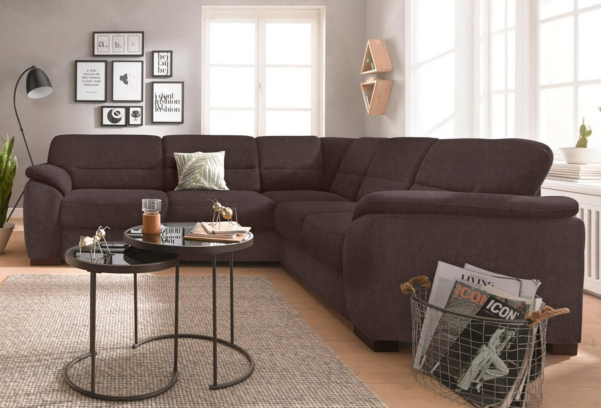sit&more Ecksofa Montego L-Form mit großer Stoffauswahl, Breite: 256 cm - Bild 1