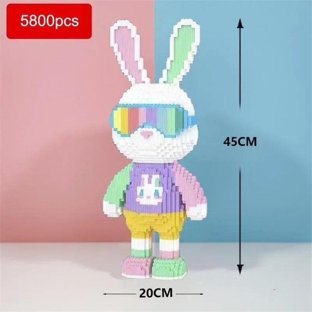 Yiran toy Mikrobausteine Bär Hase, Bausteine, ab 6 Jahren - Bild 1