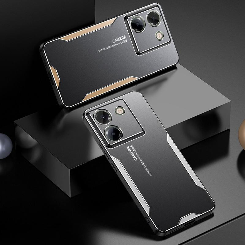 Stoßfeste Xiaomi Poco M7 Pro 5G Handyhülle aus Aluminiumlegierung mit Kameraschutz - Bild 1