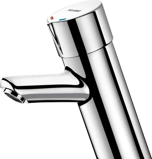 Delabie TEMPOMIX Selbstschluss-Mischbatterie aus Messing in Chrom, wassersparend für Waschbecken und Küchen - Bild 1