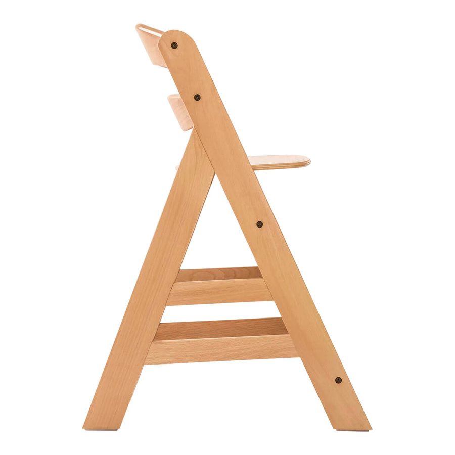 Hauck Hochstuhl Alpha+ mit Newborn Set aus FSC zertifiziertem Buchenholz in Grau und Braun - Bild 1