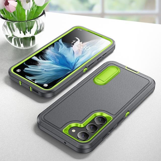 EIN XIONG GU Fallschutzhülle in Militärqualität für Samsung Galaxy S23 Ultra S22 Plus A54 A53 A14 A13 A04s, kratzfeste und rutschfeste matte Abdeckung, Grau - Bild 1