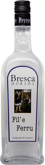 Bresca Dorada, Acquavite di vinacce Fil’e Ferru, Grappa & Tresterbrand, 0,5 l - Bild 1