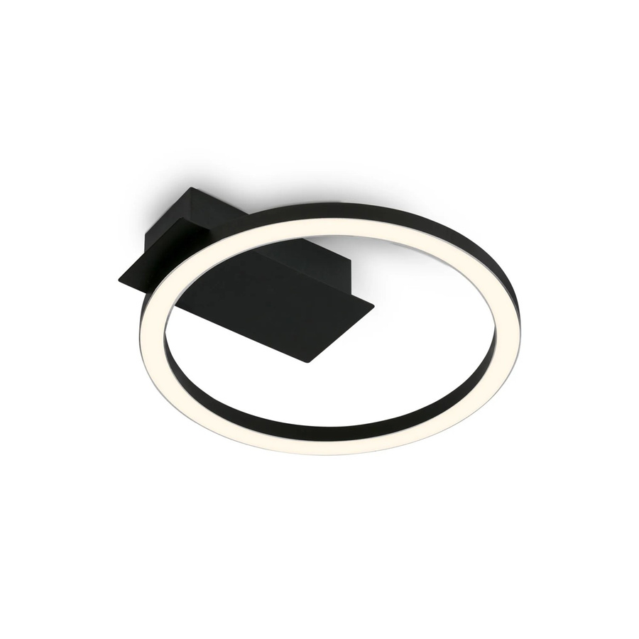 Brilo LED-Deckenleuchte Nici in Schwarz mit warmweißem Licht, Ring-Design, B/T/H: 75 x 21 x 11 cm - Bild 2
