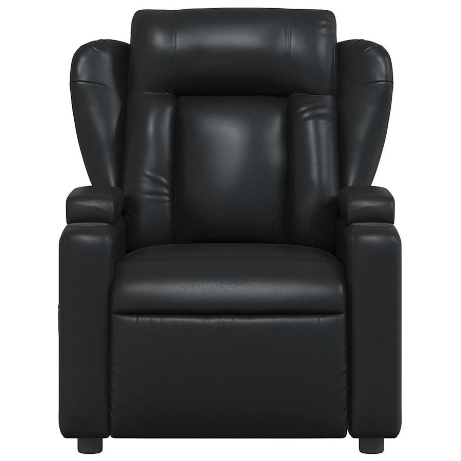 vidaXL Massagesessel mit Vibrationsfunktion und Liegefunktion in Schwarz aus Kunstleder - Bild 3