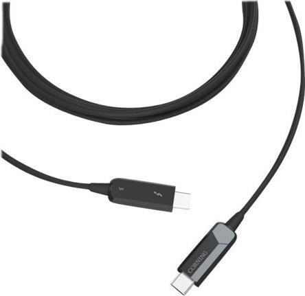Corning Thunderbolt 3 Optical Cable USB-C, Schwarz, Länge: 5 m - Bild 1