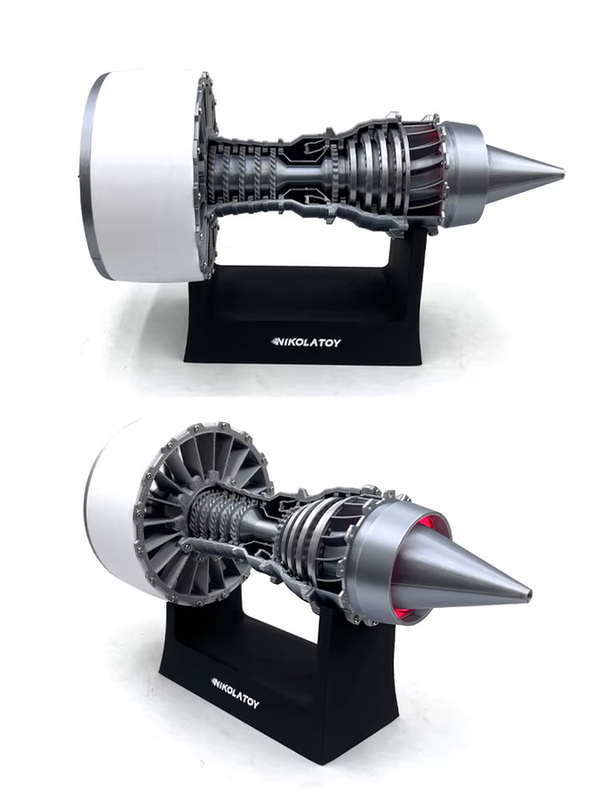 FZXF Turbofan Motor Modell, batteriebetrieben, 23cm - Bild 2