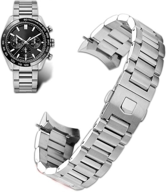 Carrera Uhrenarmband Edelstahl, 22 mm, Silber - Bild 1